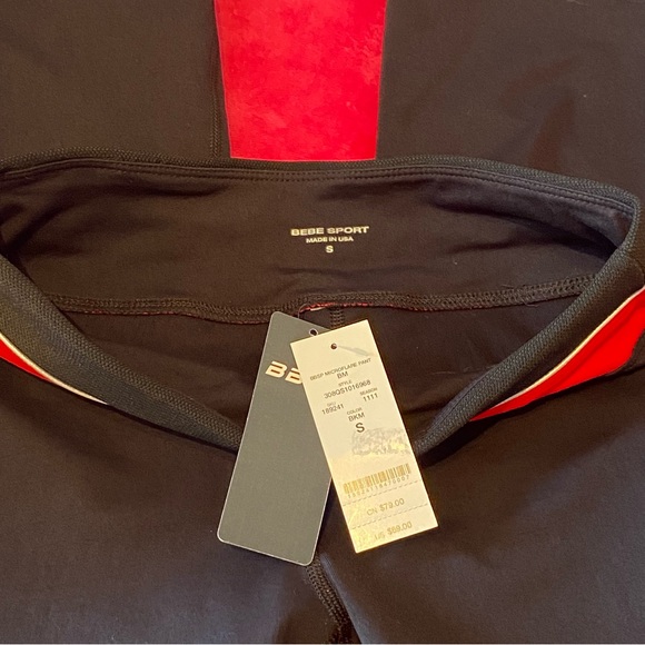 Bebe Sport Active Wear Wicks Moisture Pants Size Small NWT - Picture 11 of 16